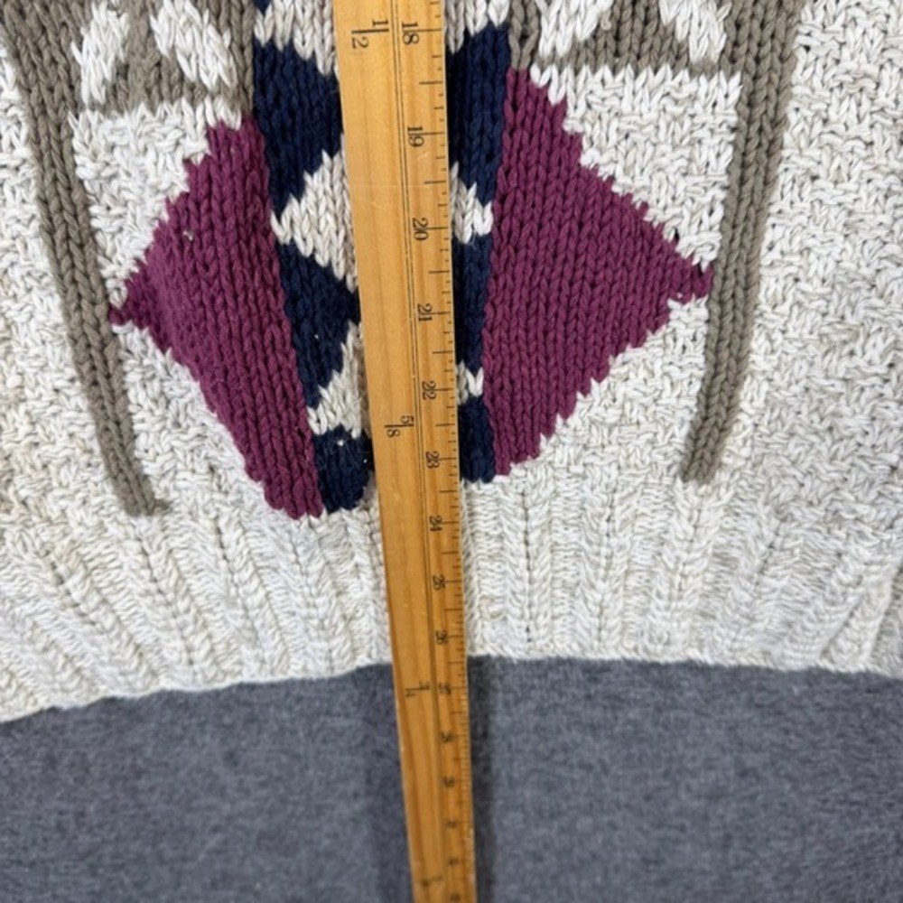 Vintage Boston Traders Sweater Men‎ XL Geometric Print Ramie Cotton - Picture 5 of 8